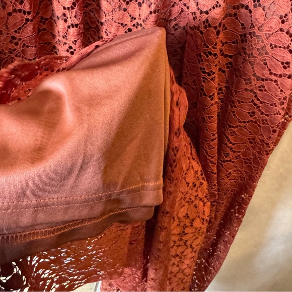 Baltic Born Terracotta Lace Maxi Dress Warm brown Orange Boho NWT XXL - Picture 5 of 12
